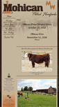 Mobile Screenshot of mohicanpolledherefords.com