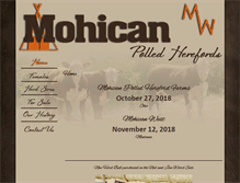 Tablet Screenshot of mohicanpolledherefords.com